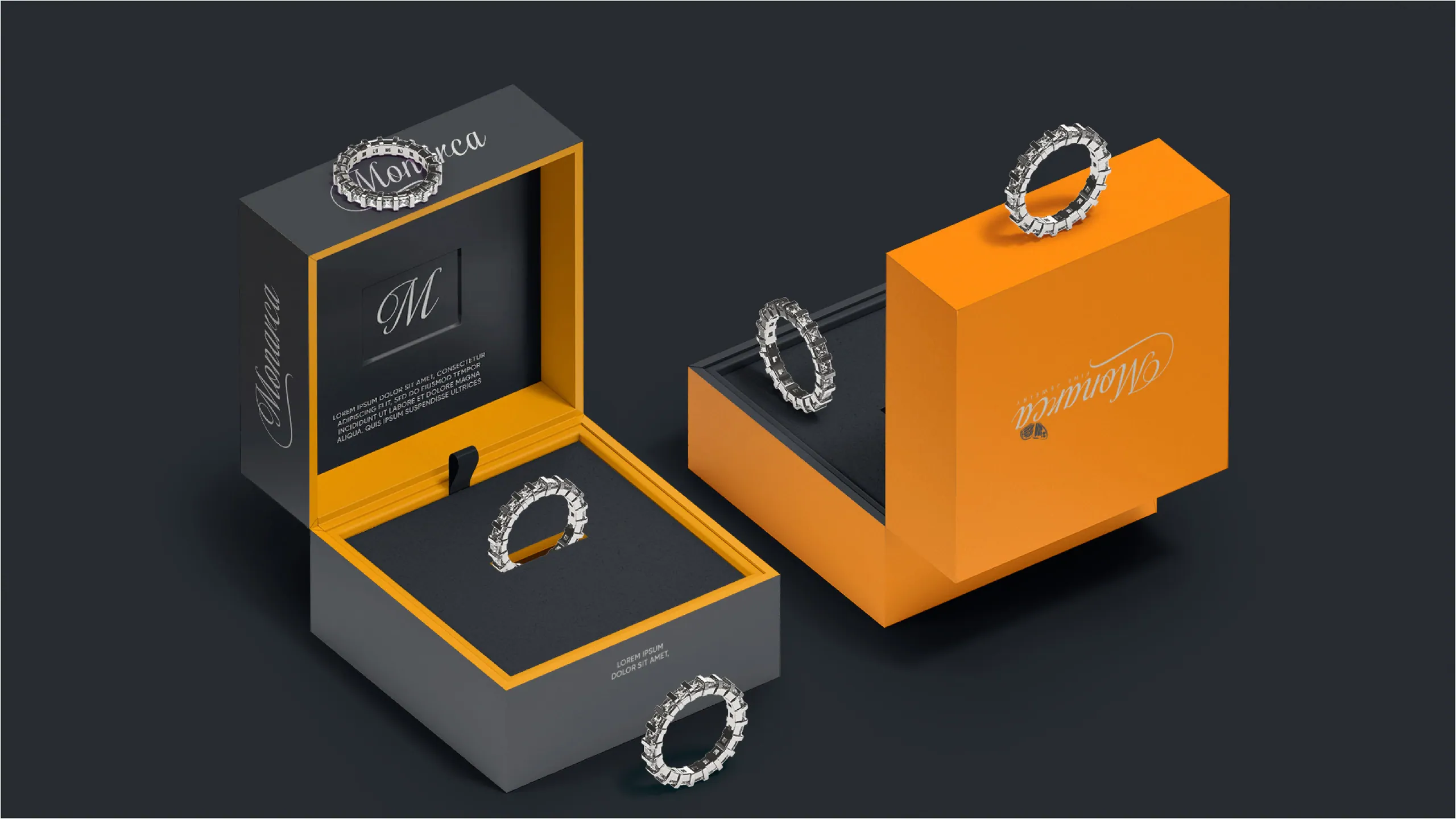 Monarca Jewelry brand identity